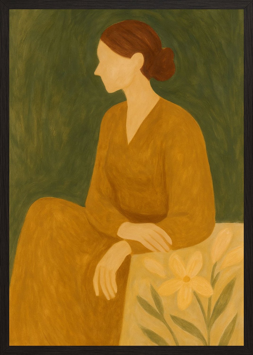 Poster in black frame