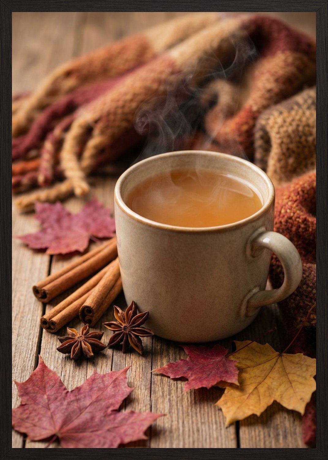 Poster in black frame