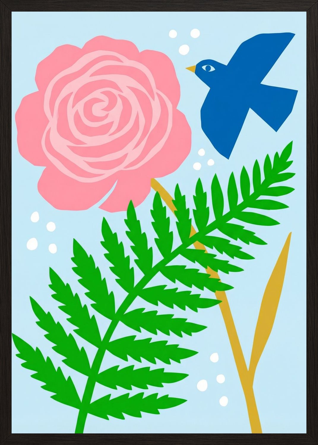 Poster in oak frame