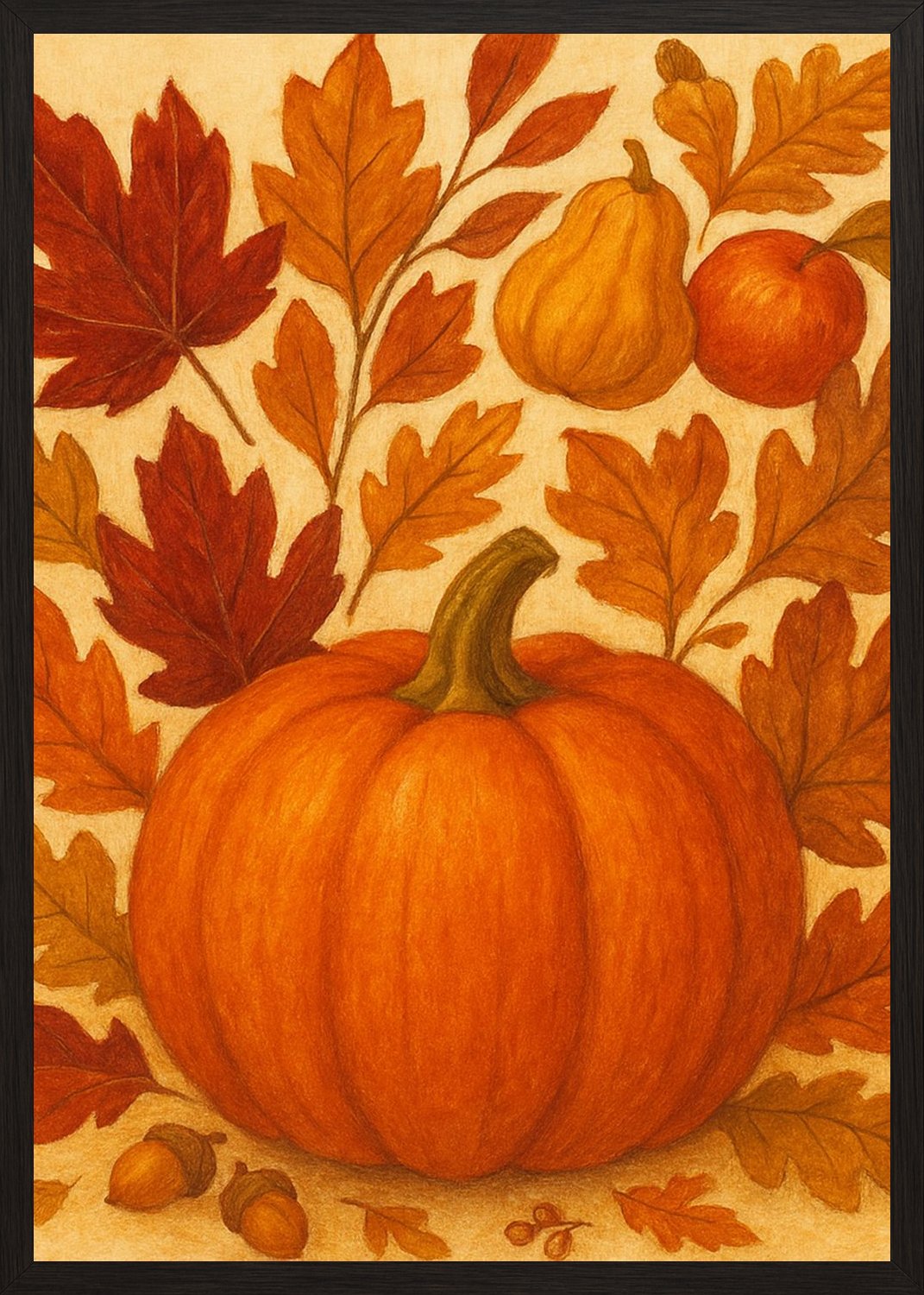 Poster in black frame