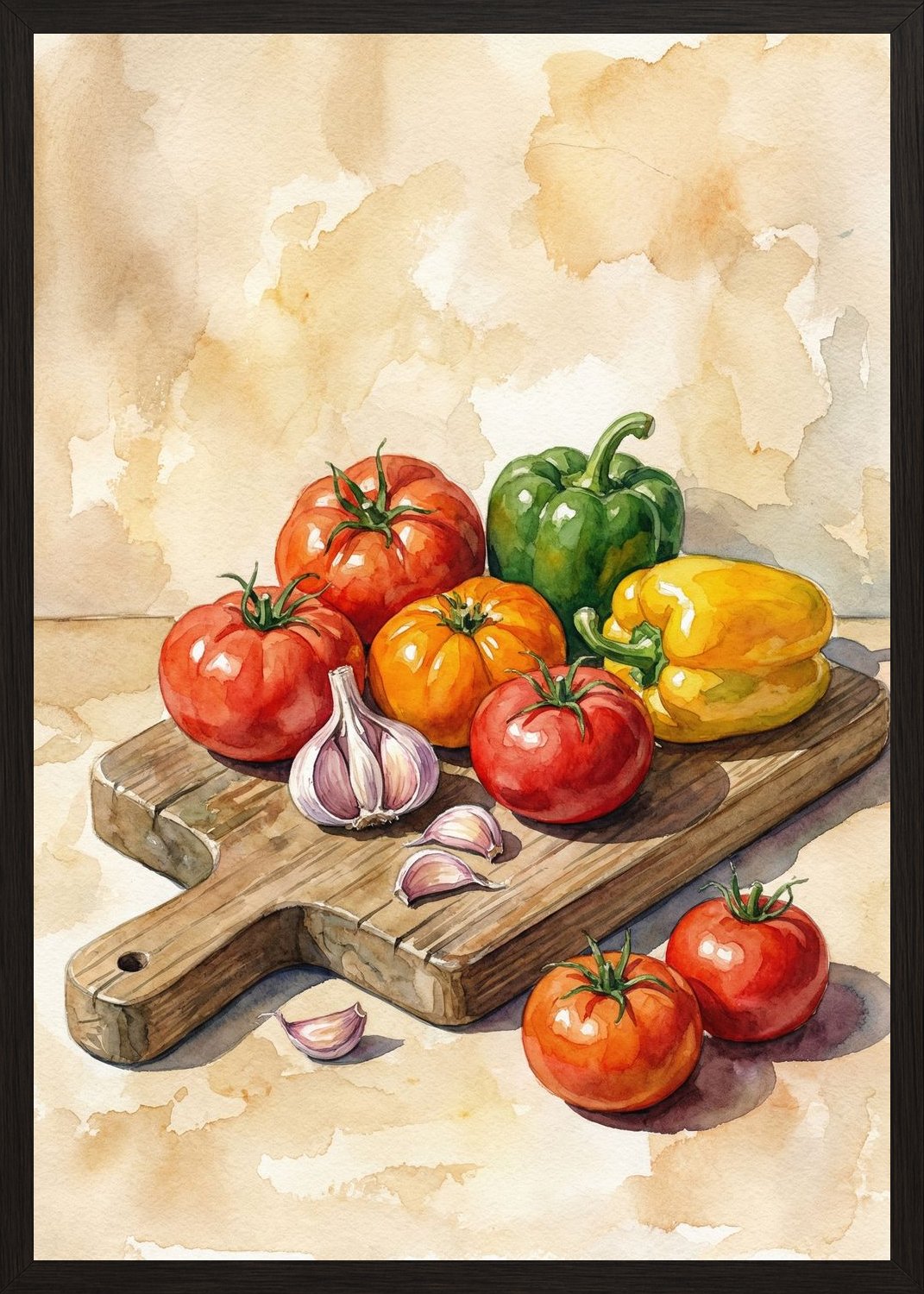 Poster in black frame