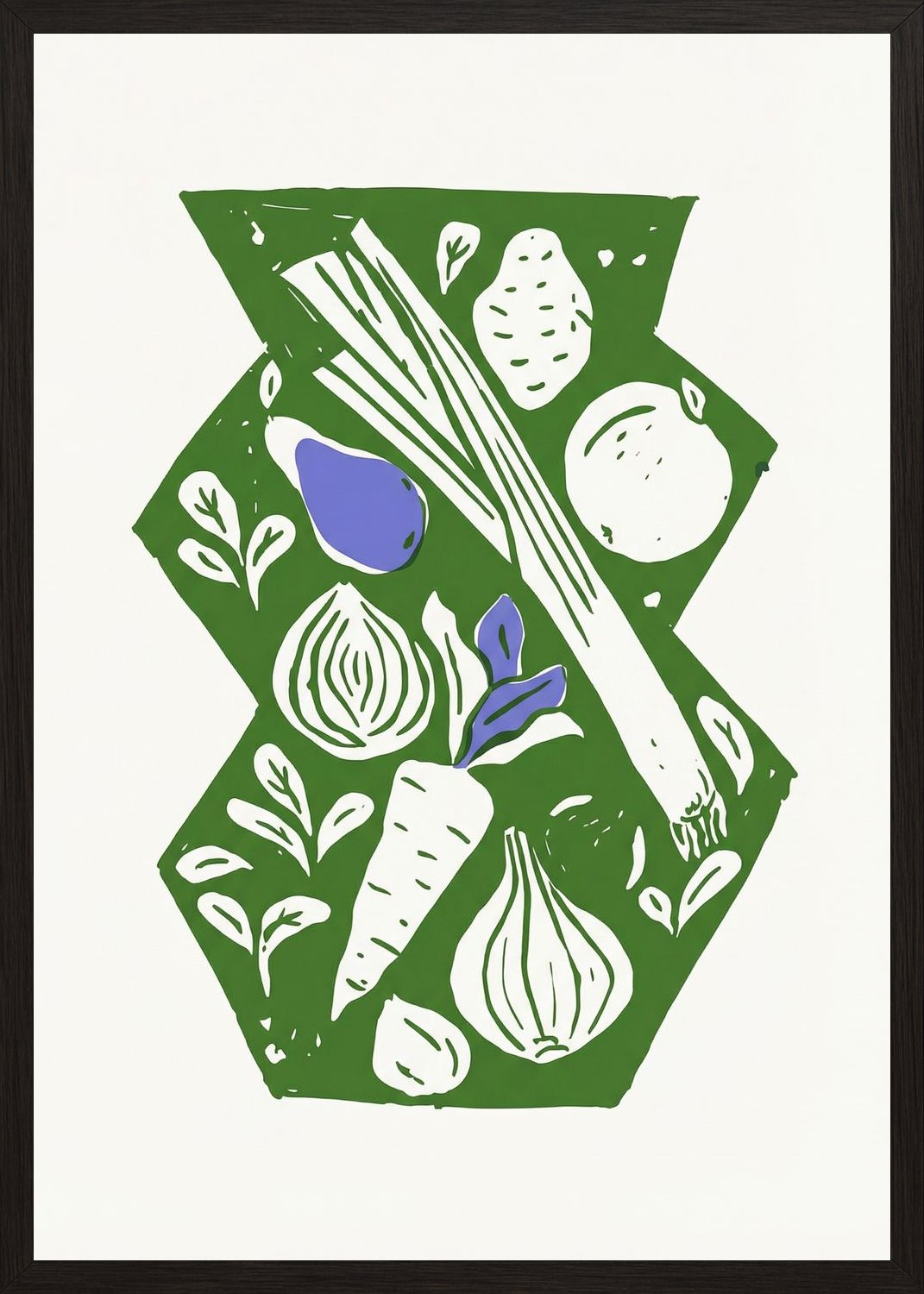 Poster in oak frame
