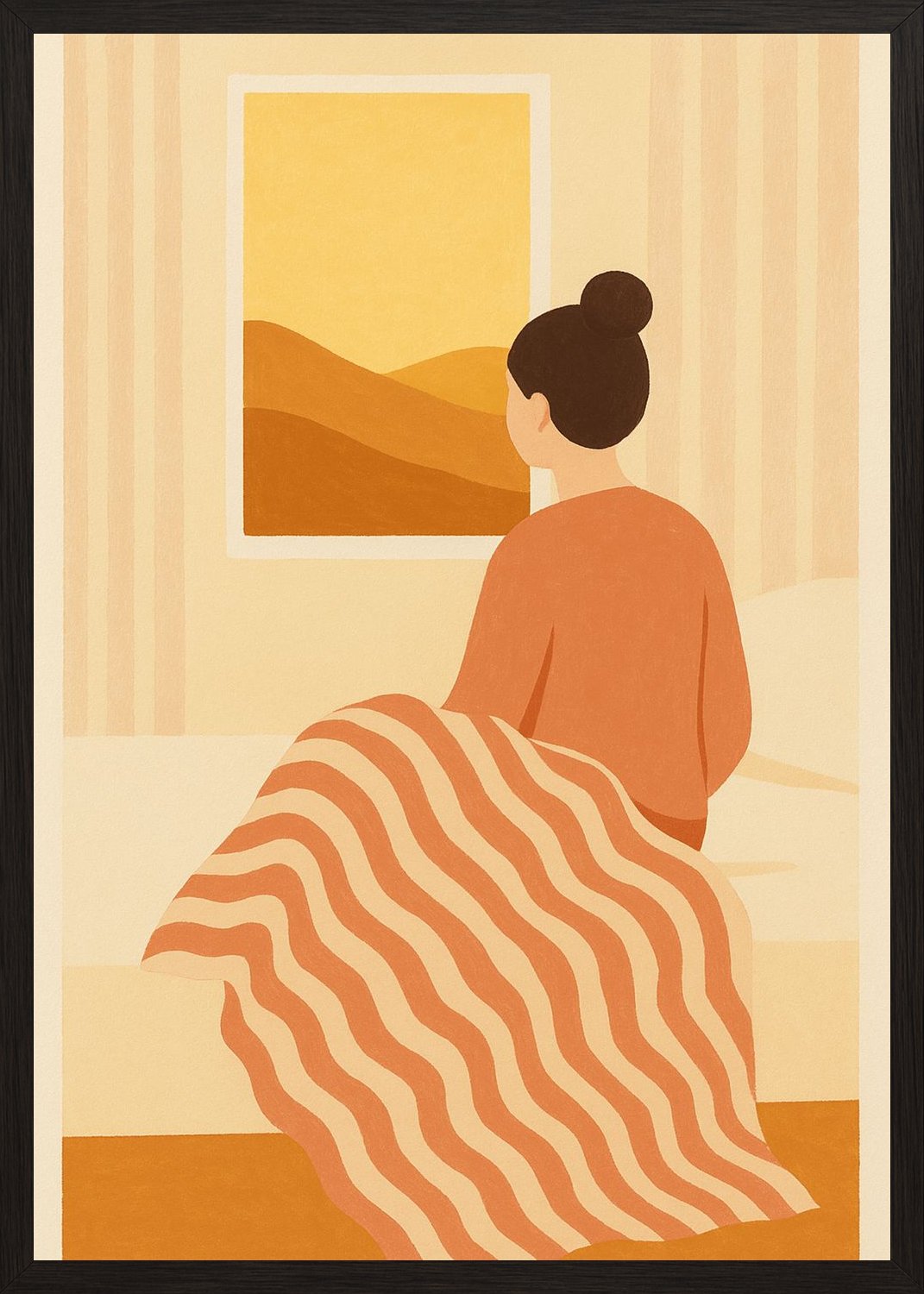 Poster in black frame