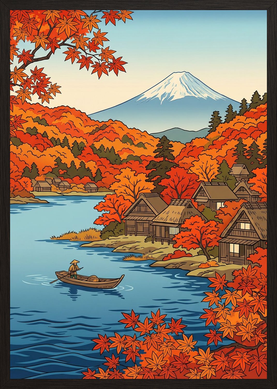 Poster in black frame