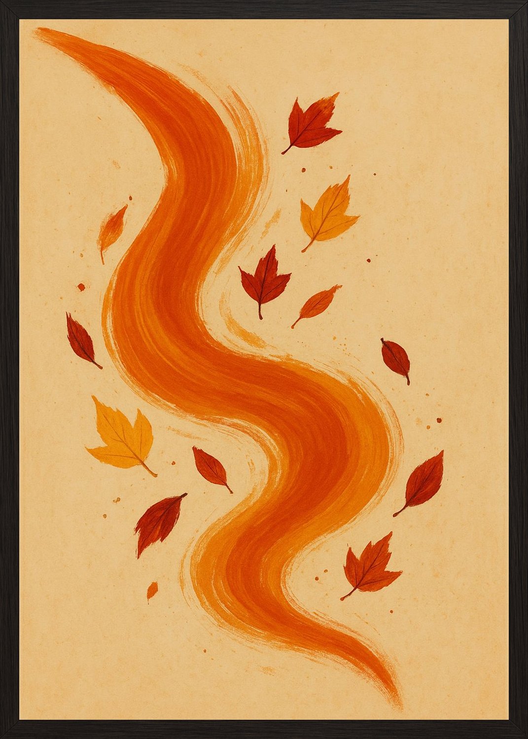 Poster in black frame