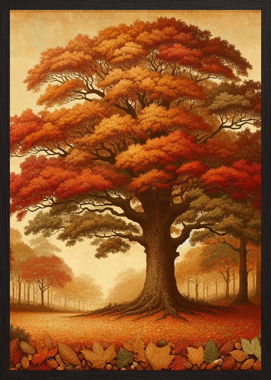 Poster in black frame