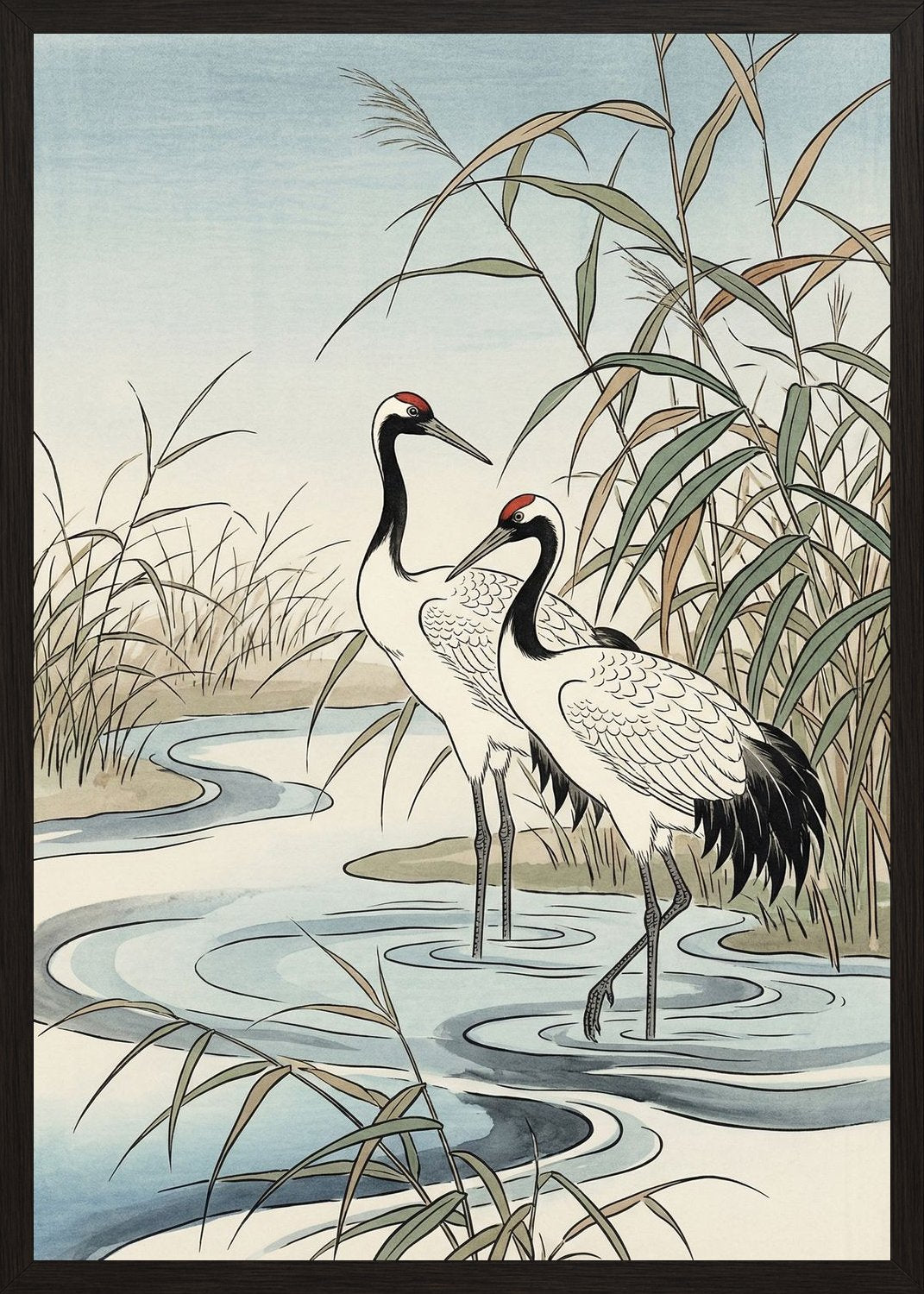 Poster in black frame