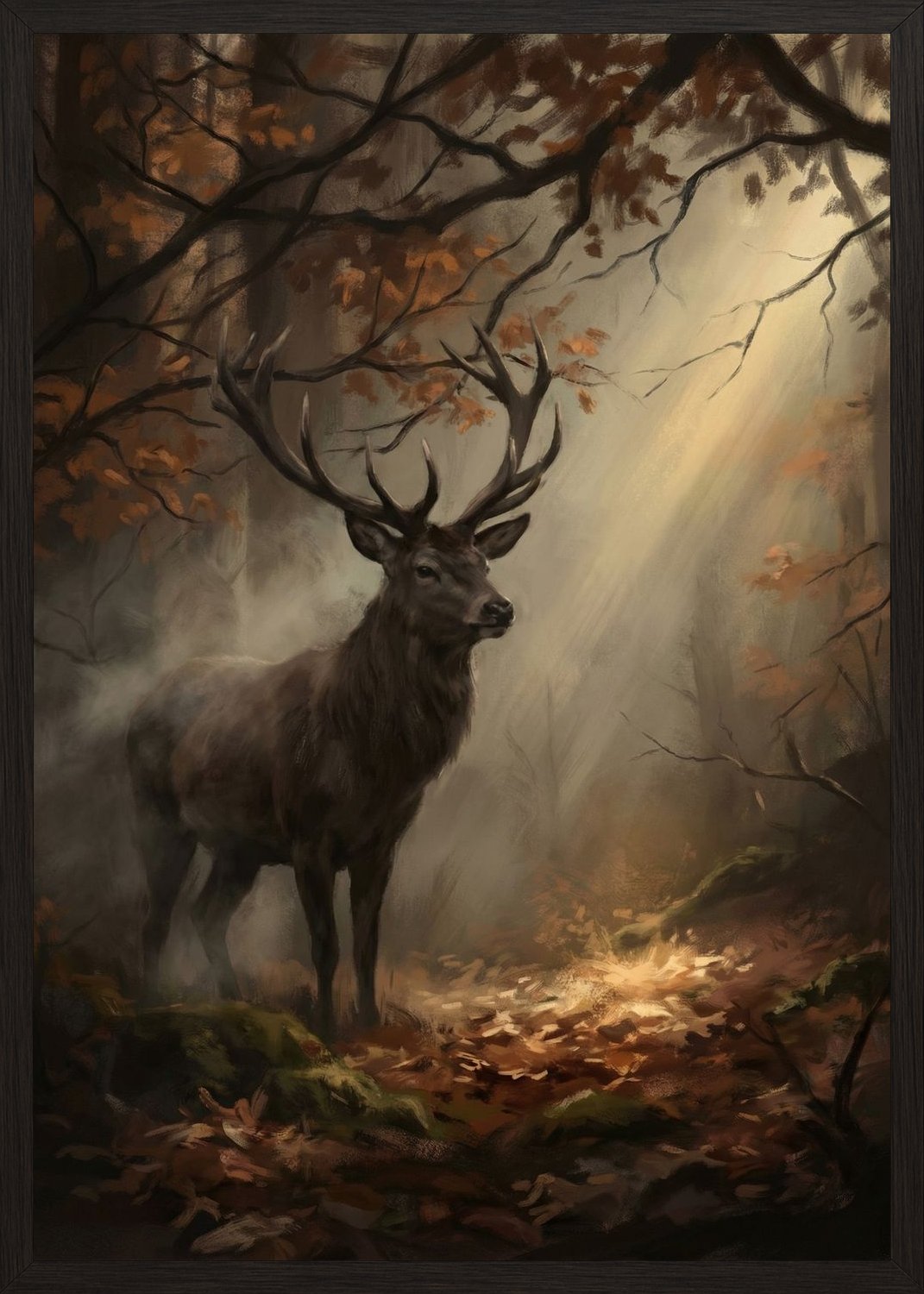 Poster in black frame