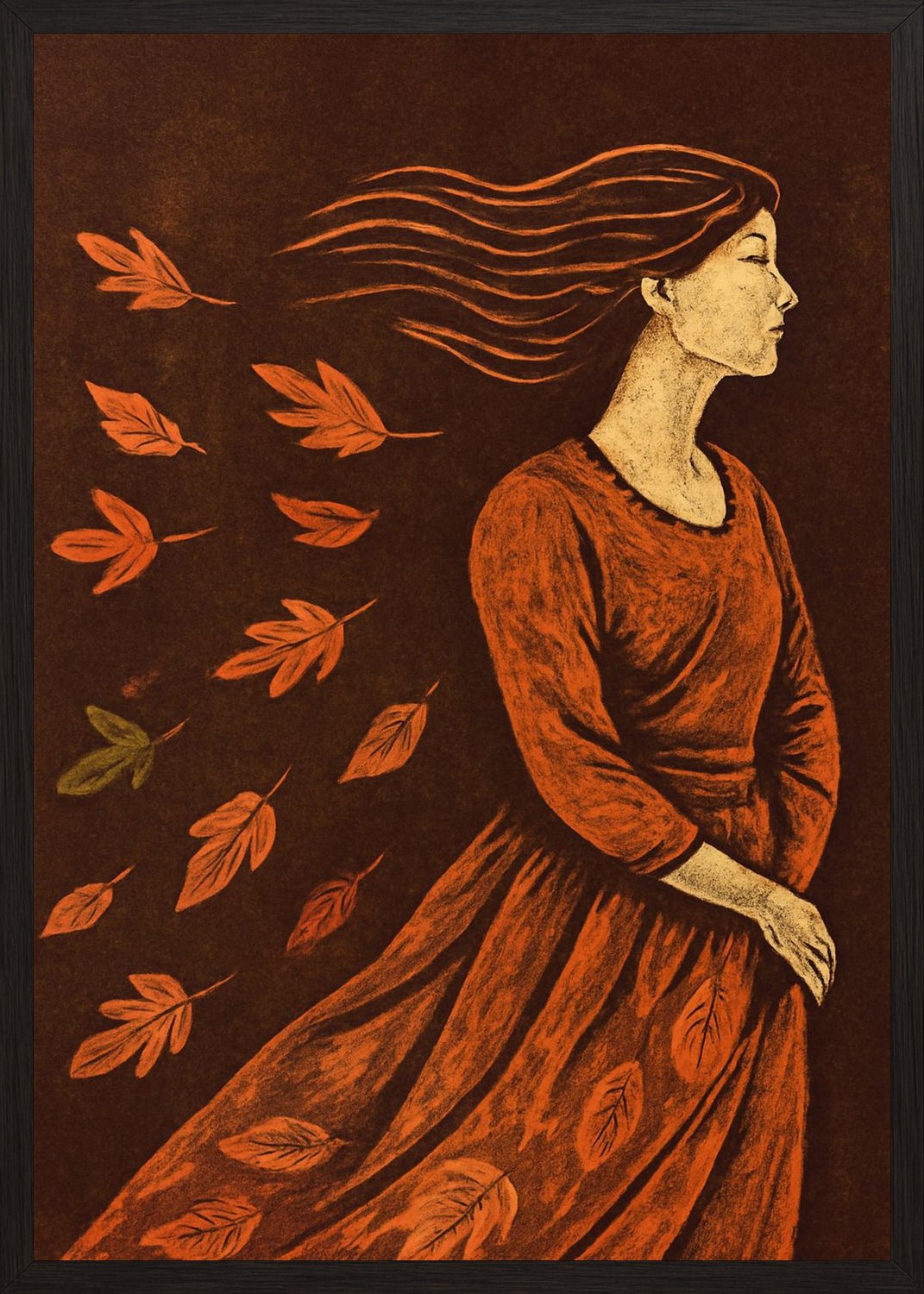 Poster in black frame