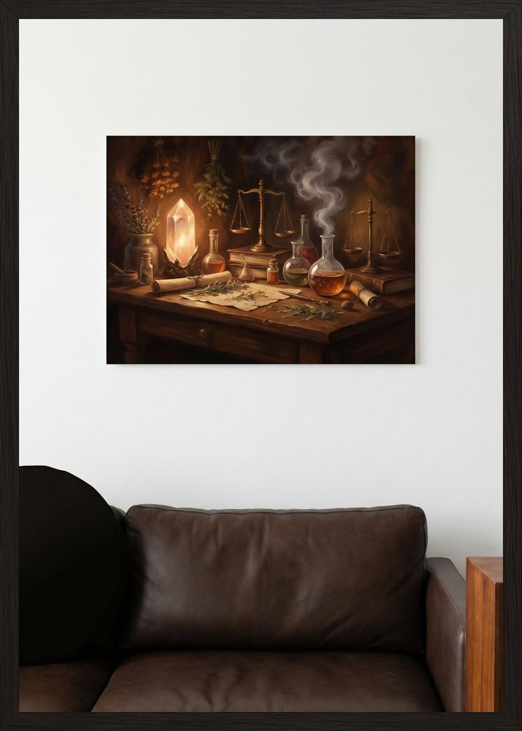 Poster in oak frame