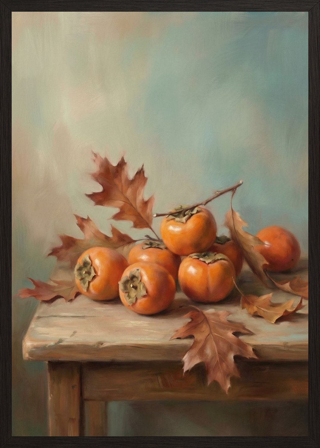 Poster in black frame