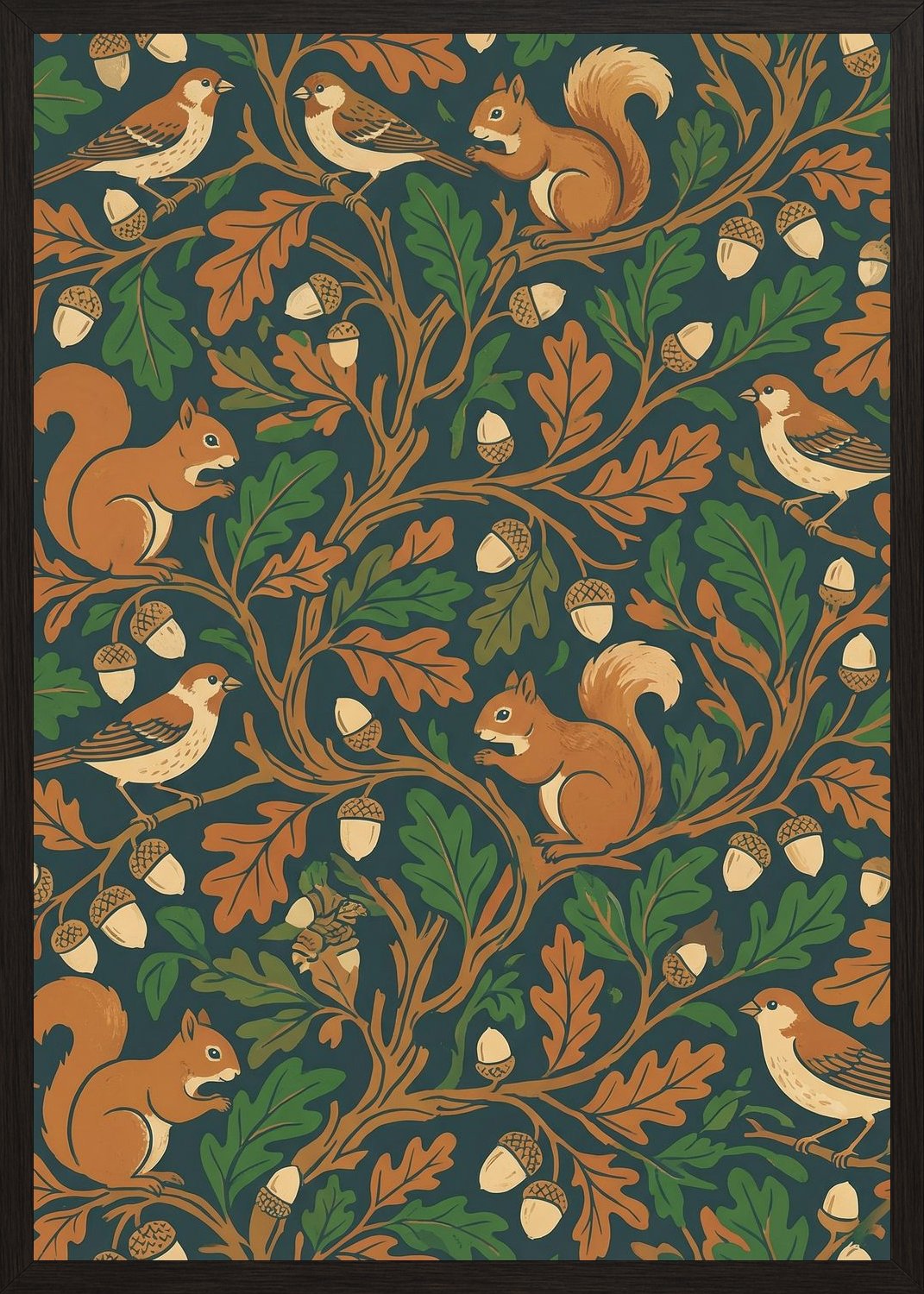 Poster in black frame