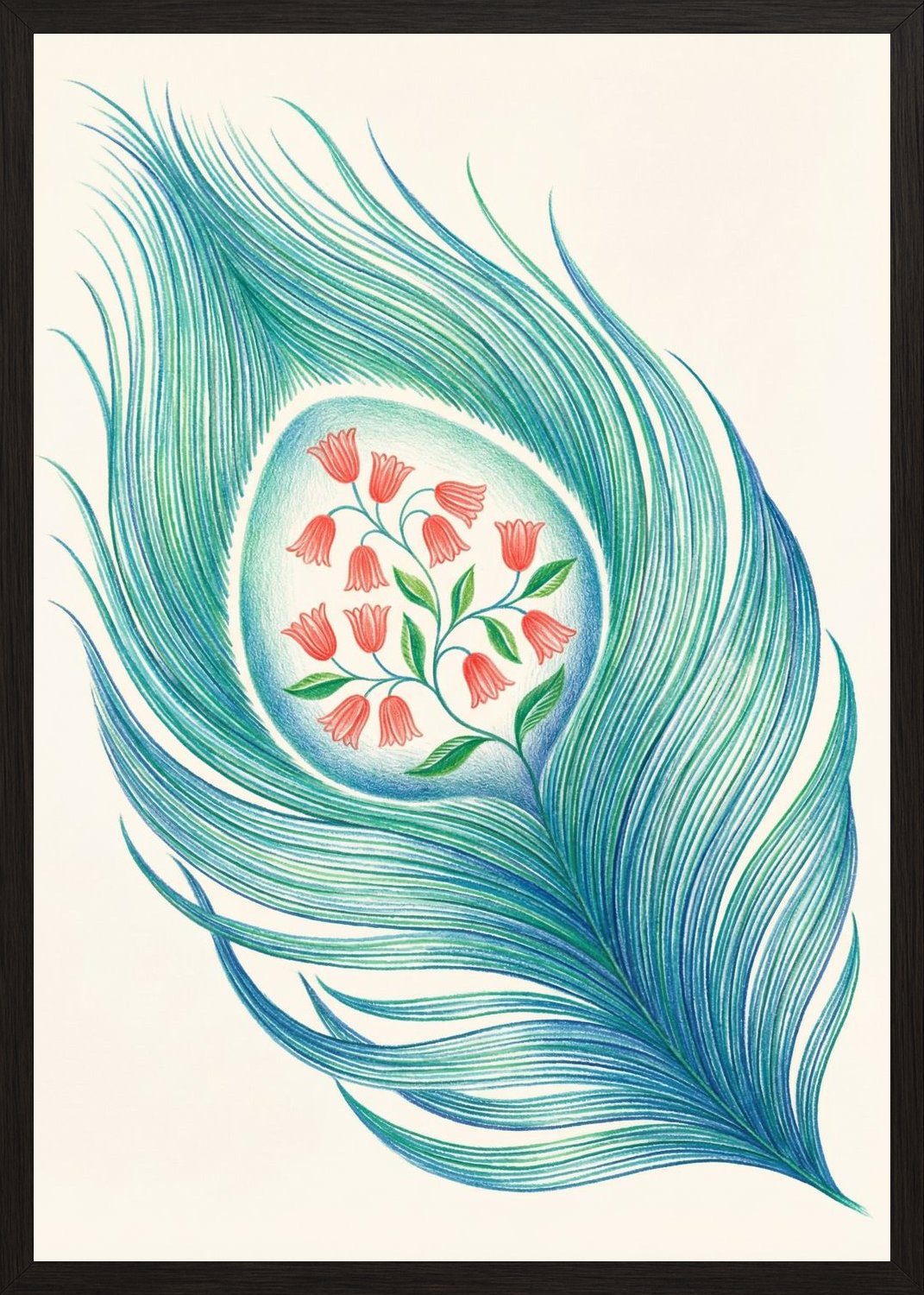 Poster in black frame