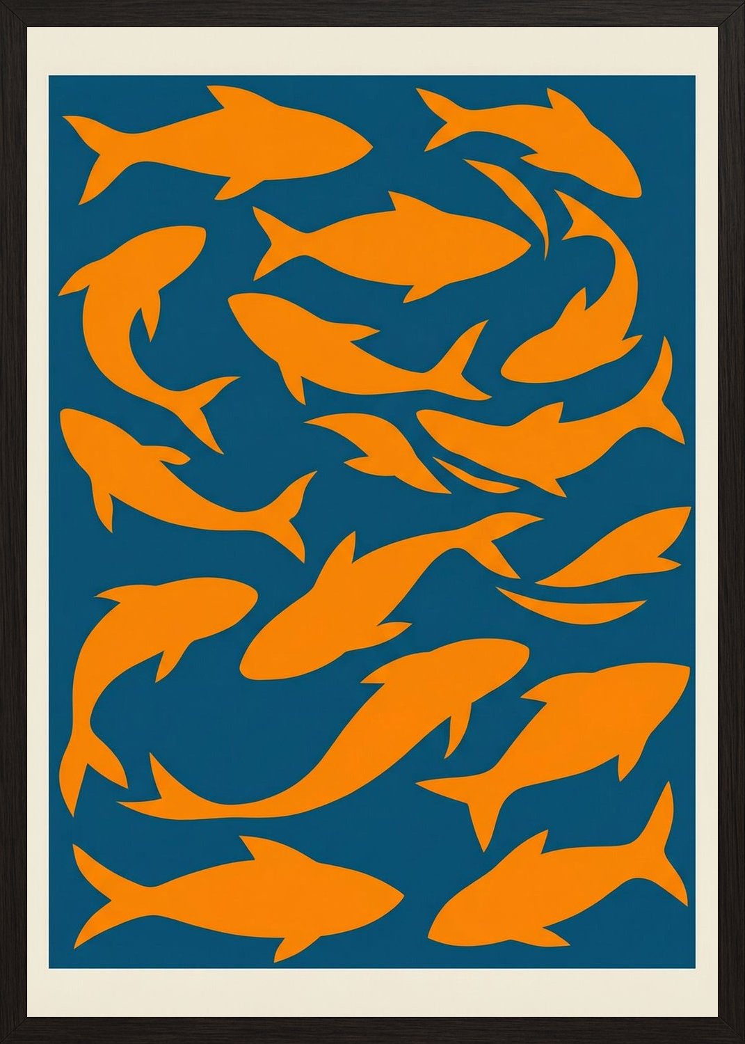 Poster in black frame