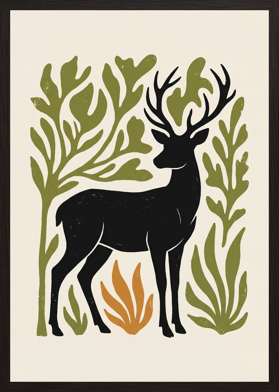 Poster in black frame
