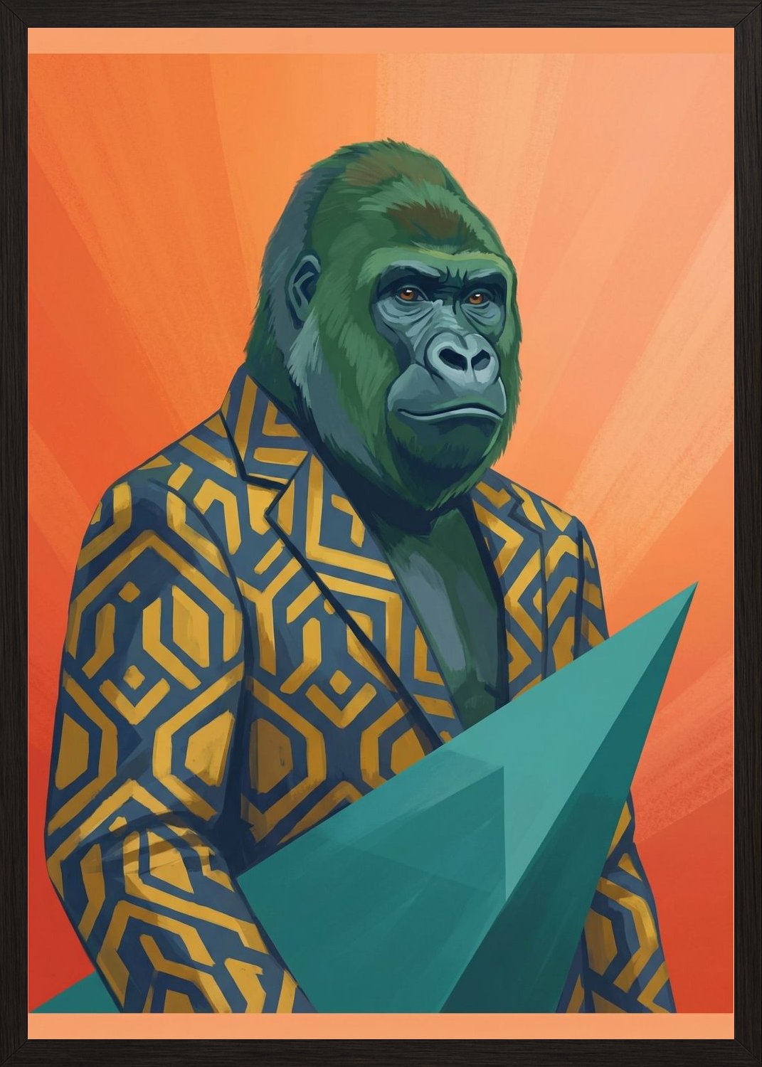 Poster in oak frame