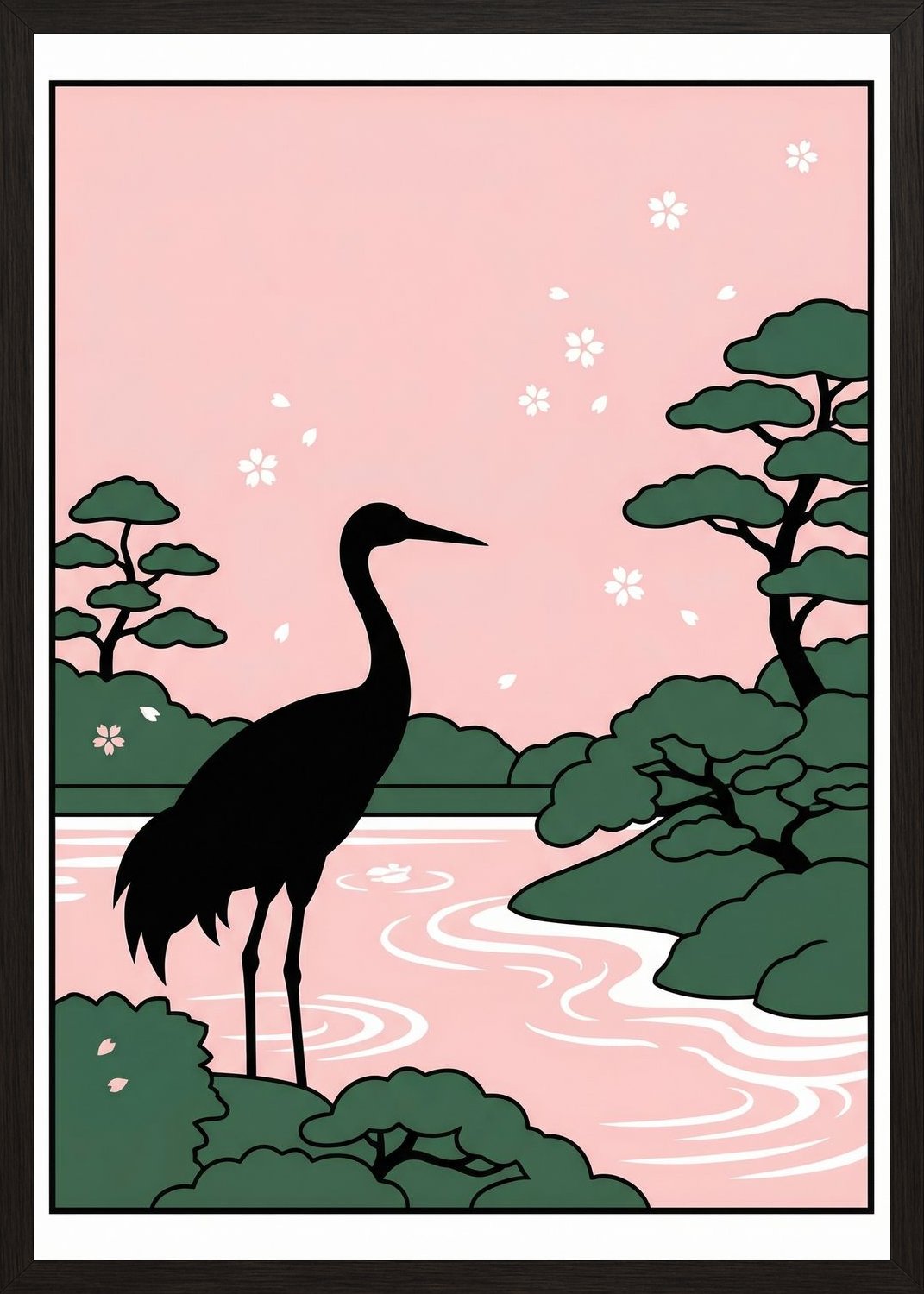 Poster in black frame