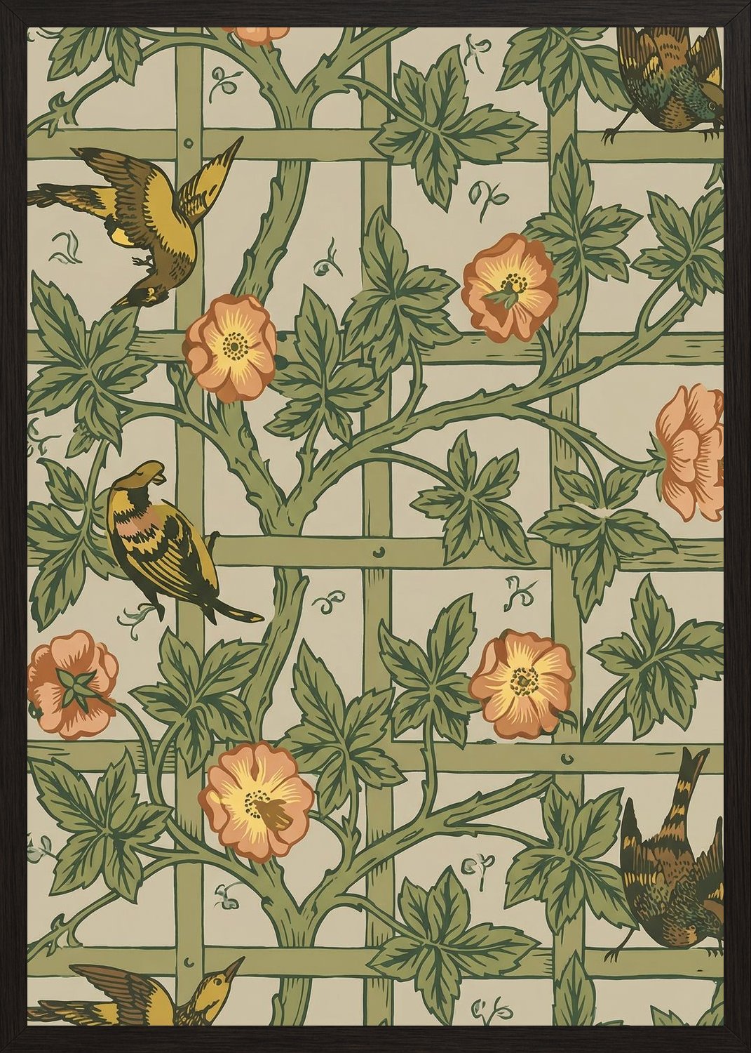 Poster in black frame