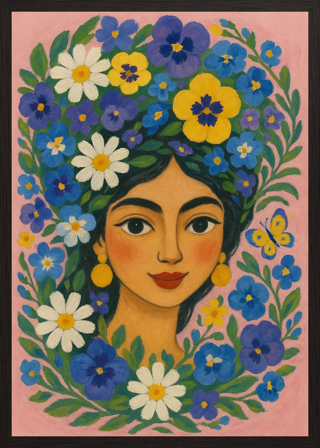 Poster in black frame