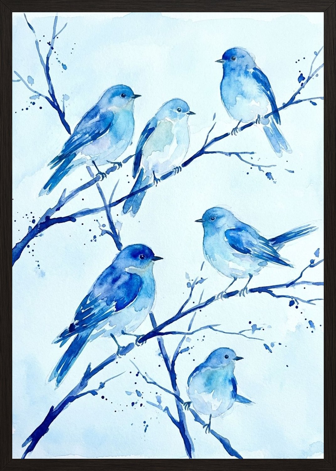 Poster in black frame