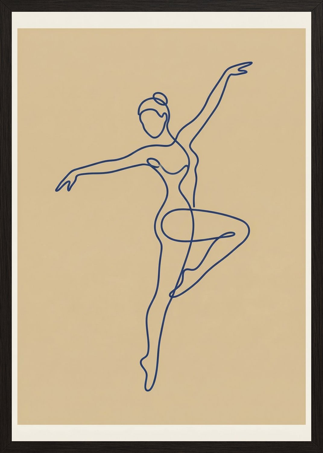 Poster in black frame