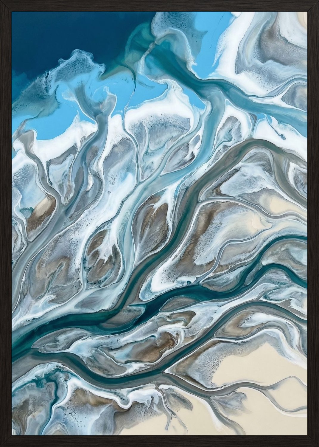 Poster in black frame