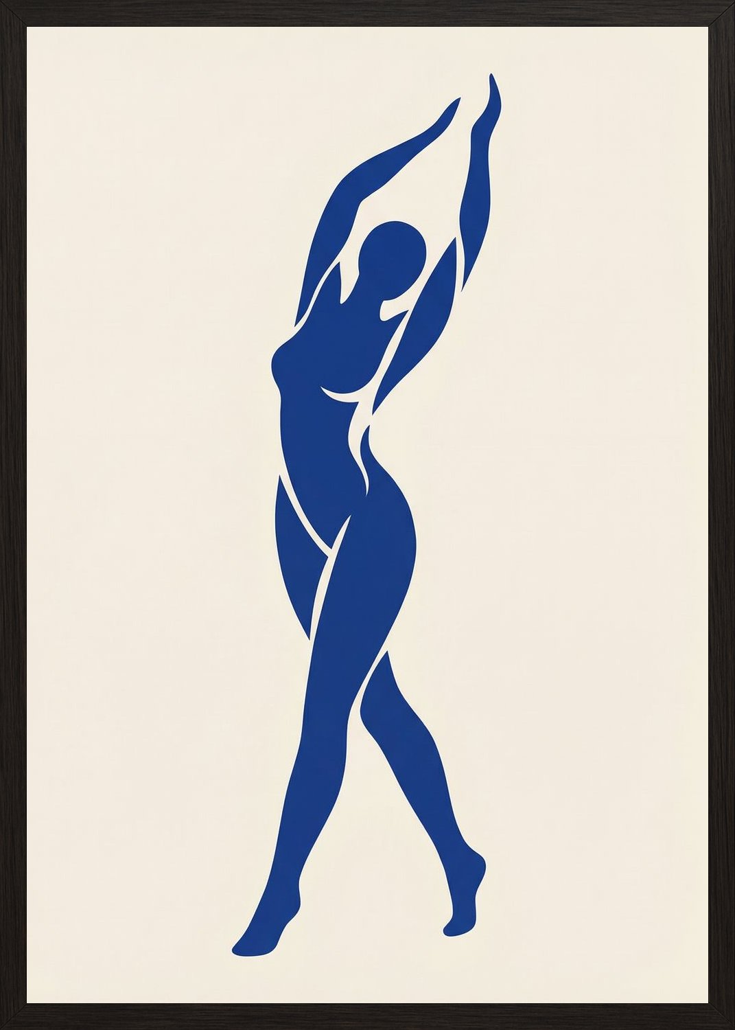 Poster in black frame