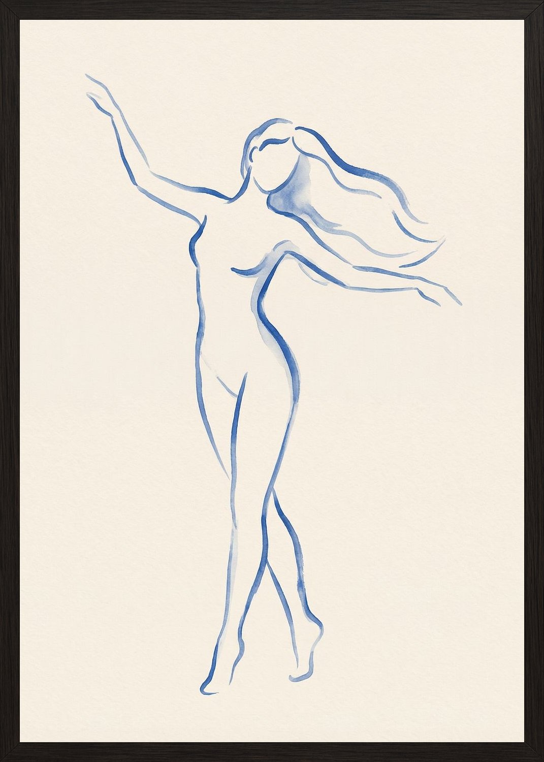 Poster in black frame