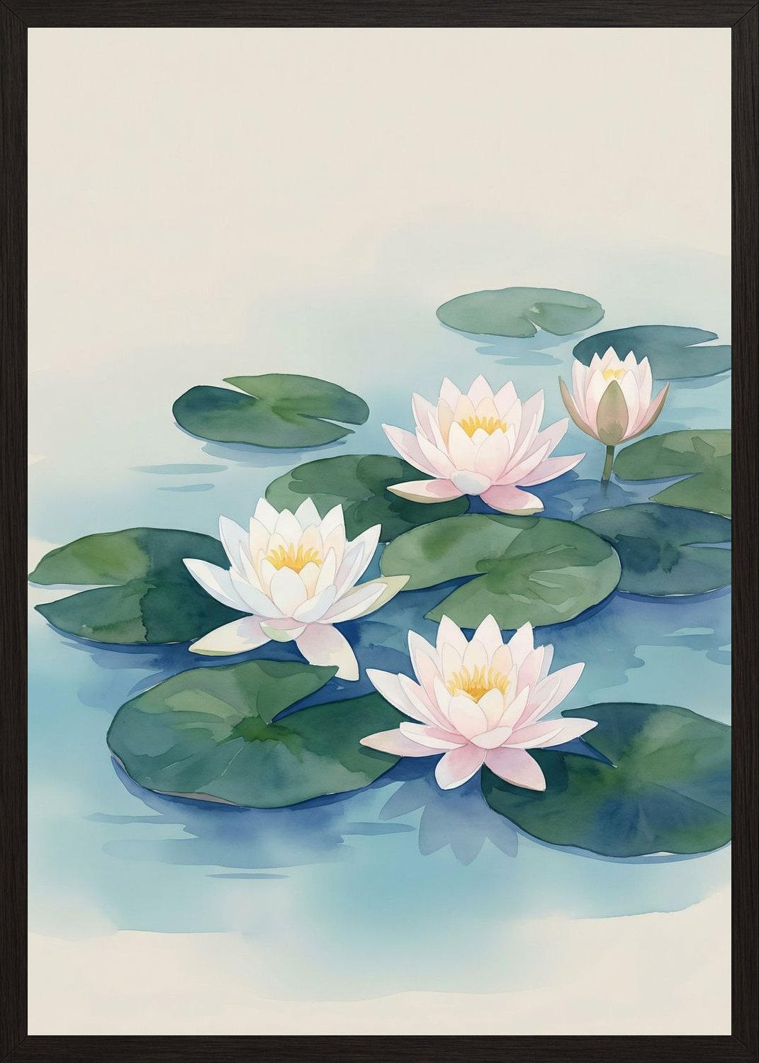 Poster in black frame