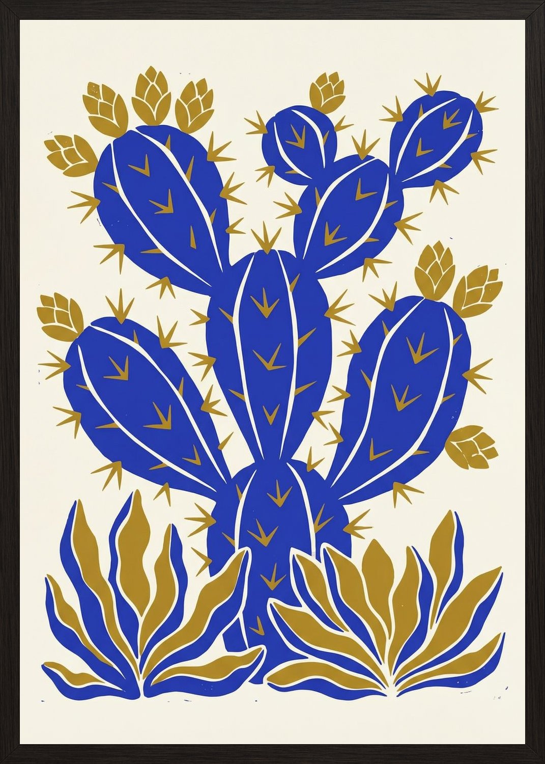 Poster in oak frame