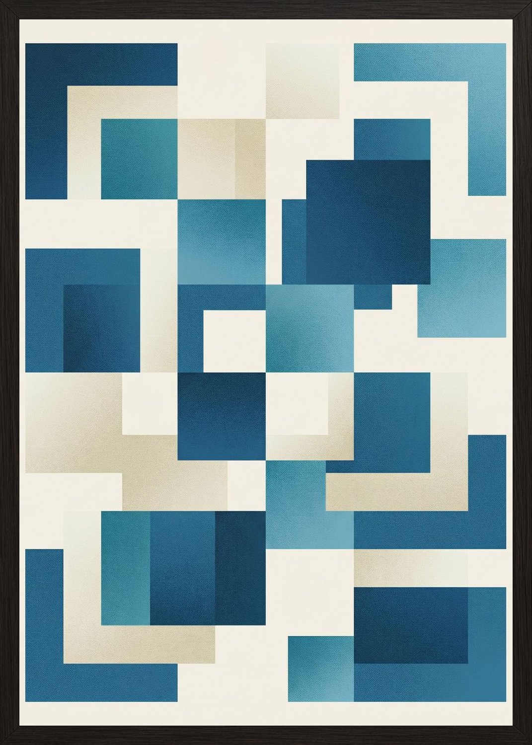 Poster in black frame