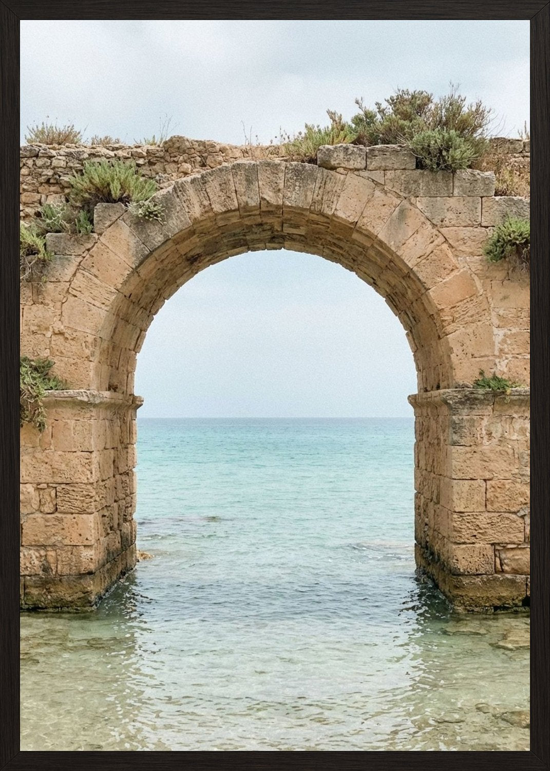 Poster in black frame