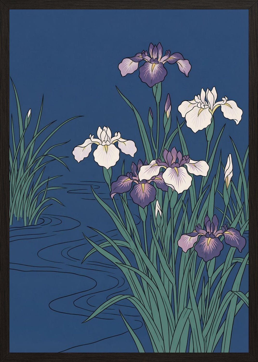 Poster in oak frame