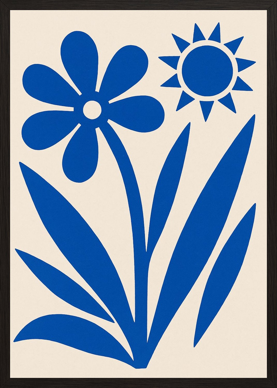 Poster in black frame