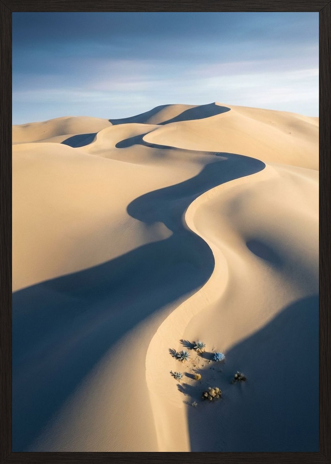 Poster in black frame