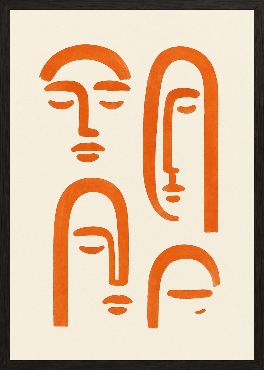 Poster in black frame