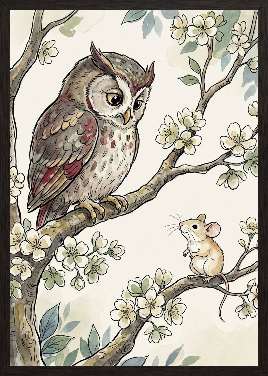 Poster in black frame