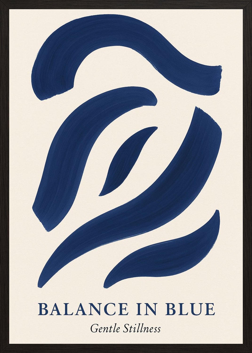 Poster in black frame