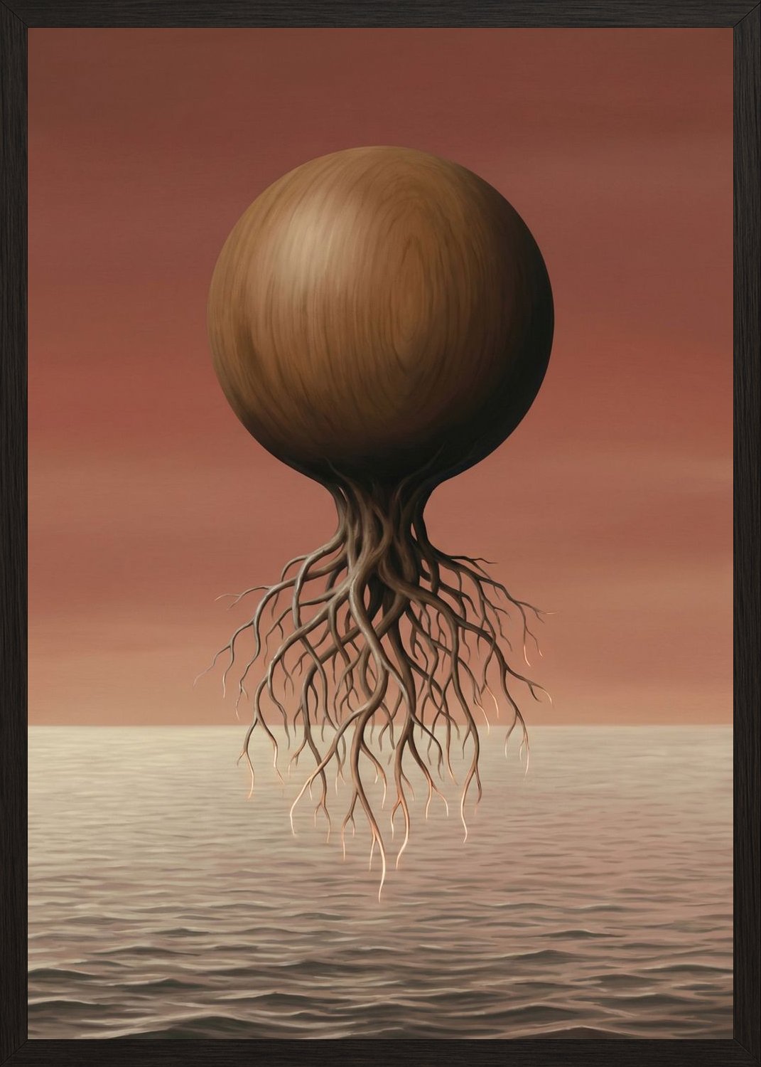 Poster in oak frame