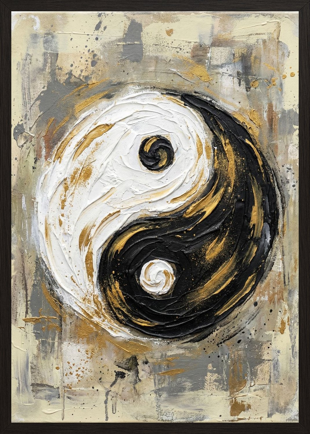 Poster in black frame