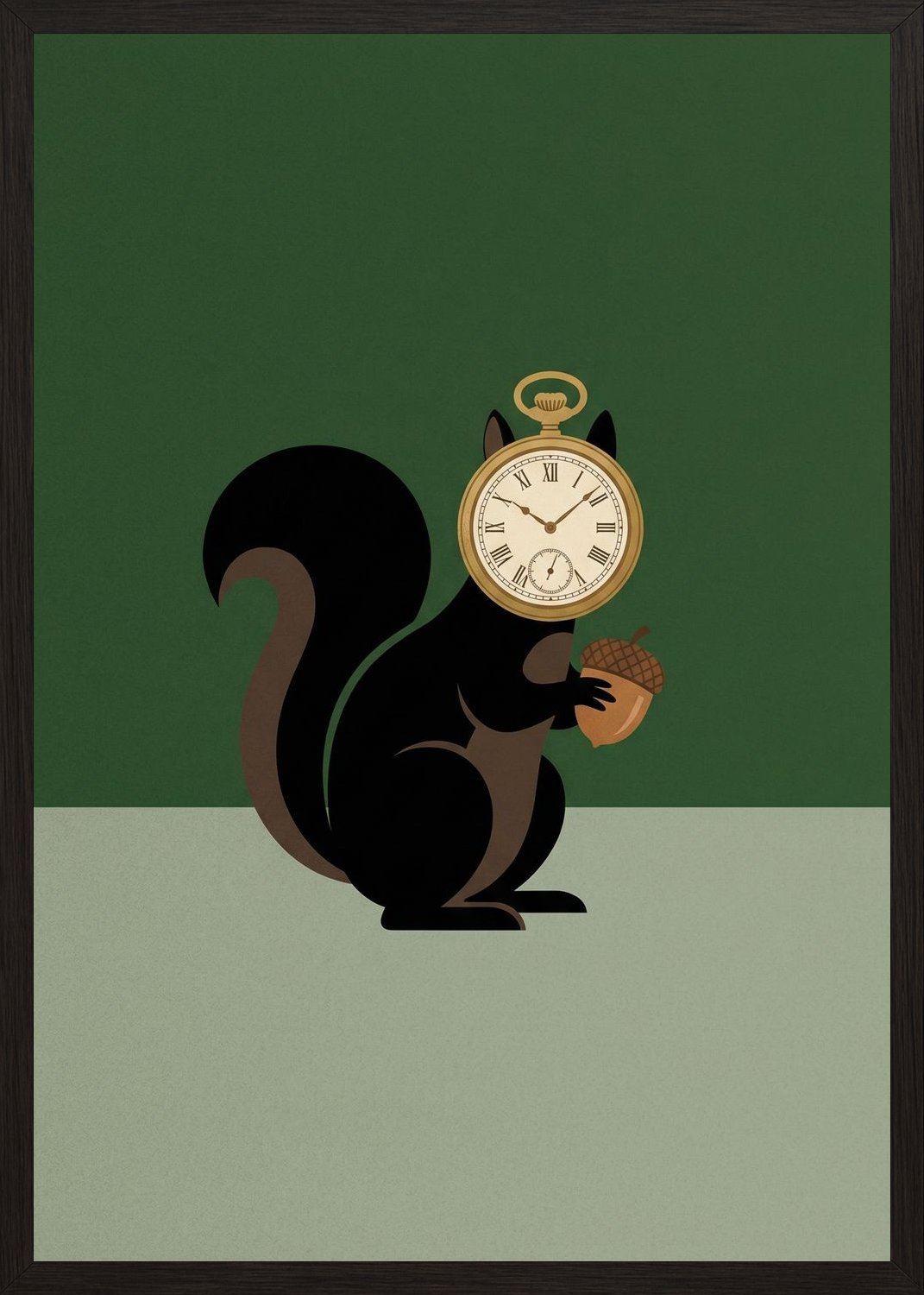 Poster in black frame