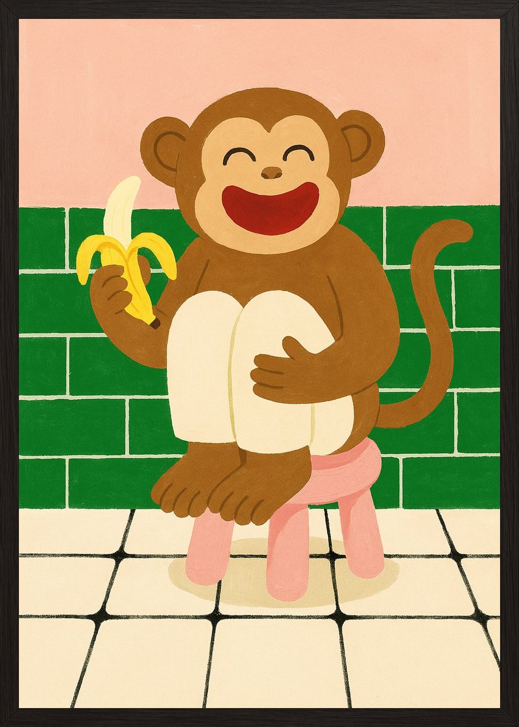 Poster in black frame