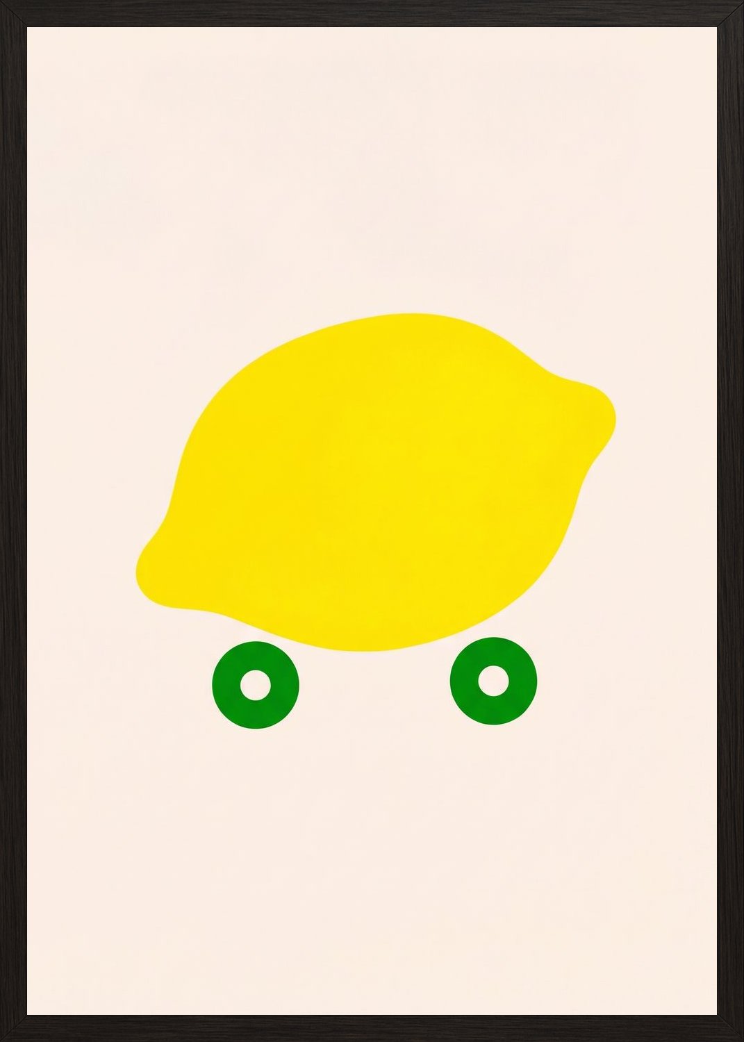 Poster in black frame