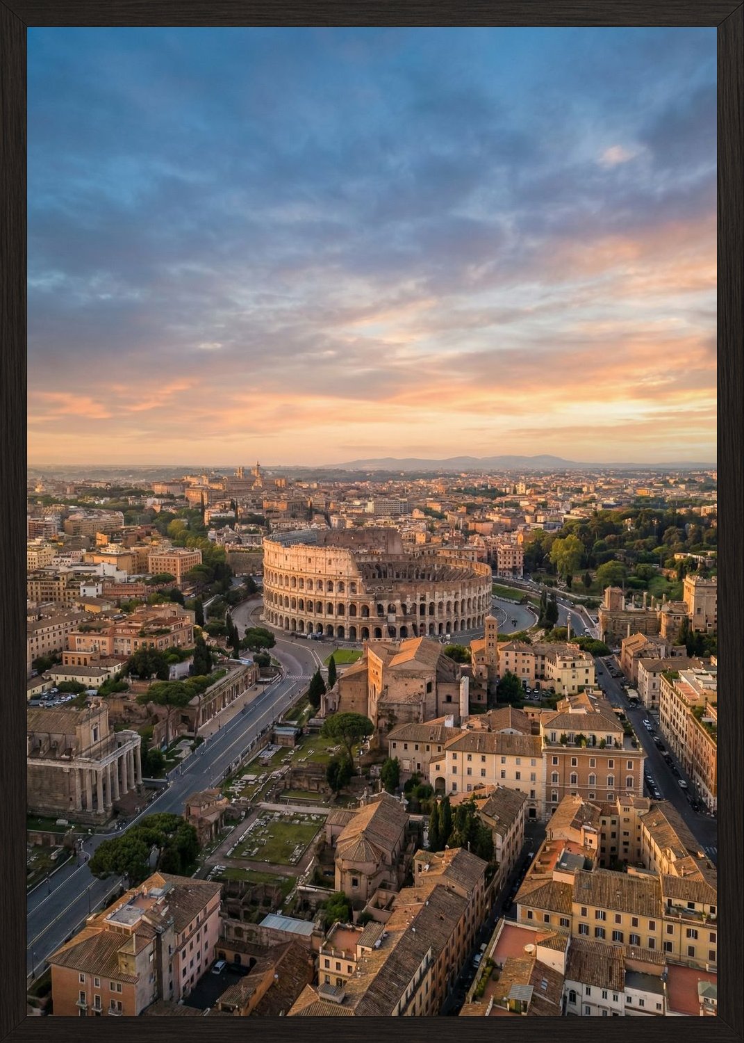 Poster in black frame