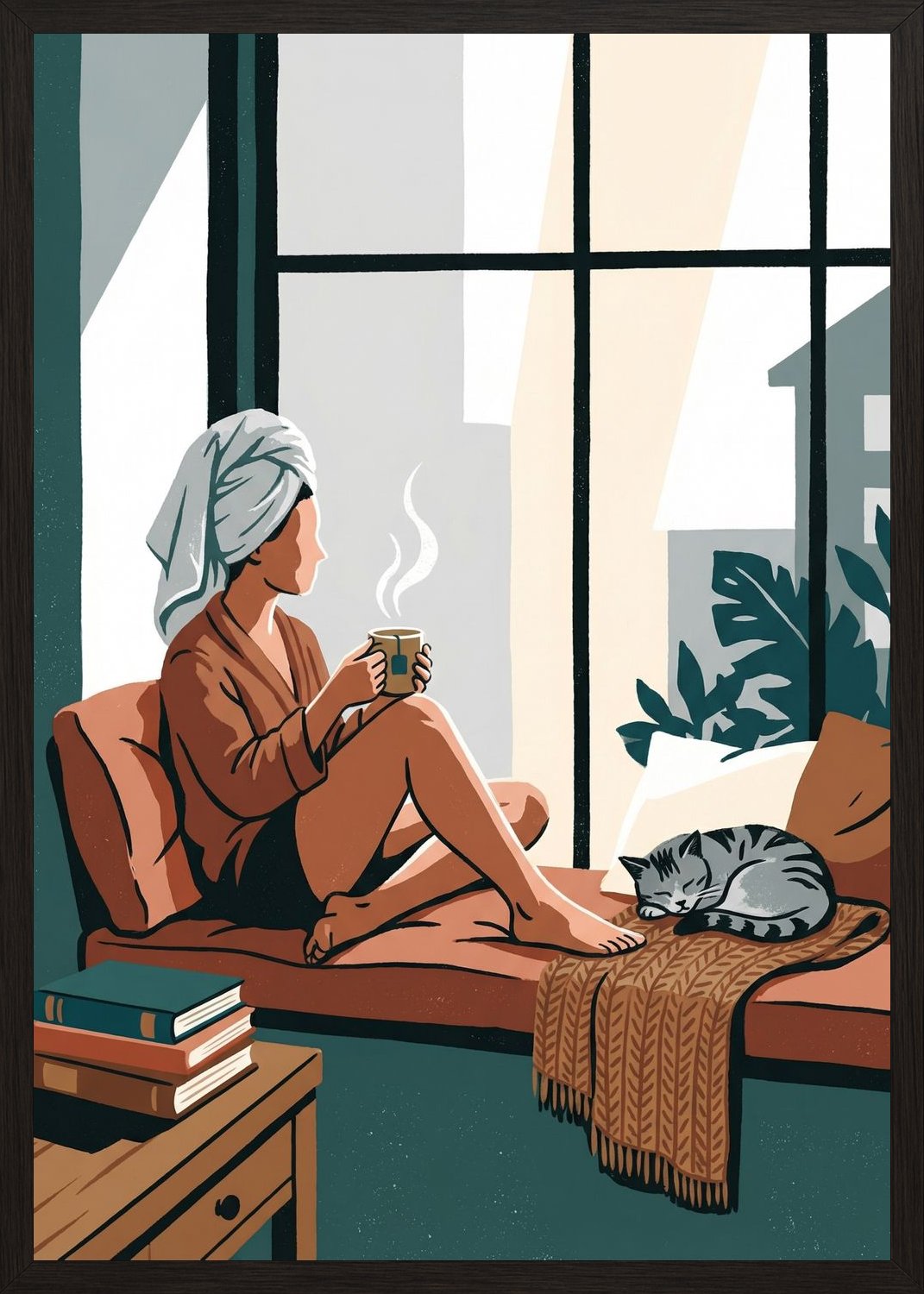 Poster in oak frame