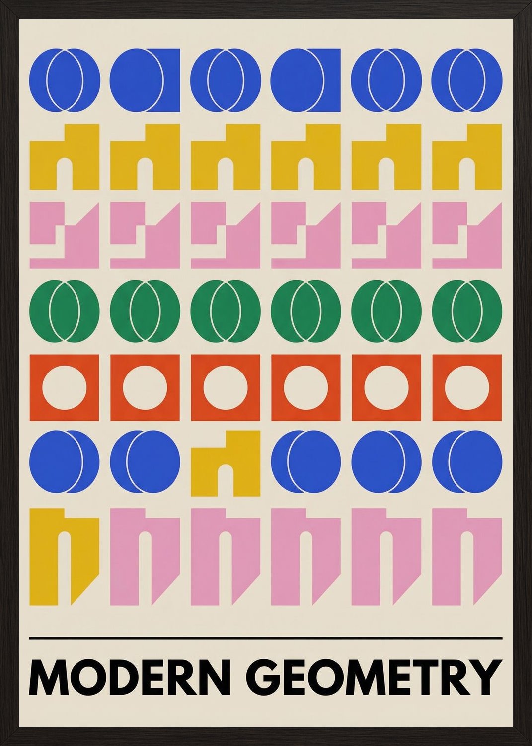 Poster in oak frame