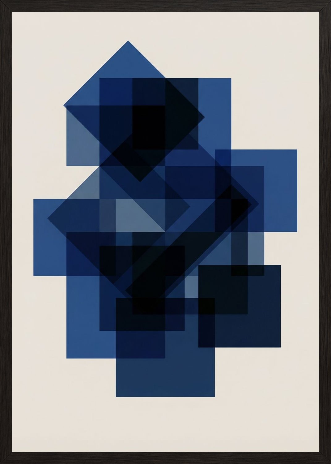 Poster in black frame