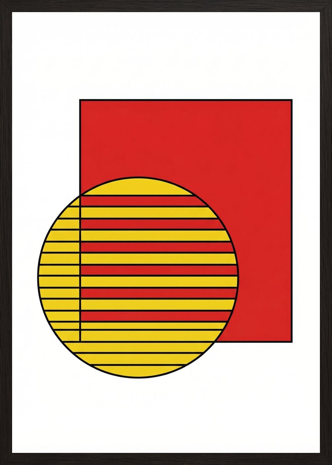 Poster in oak frame