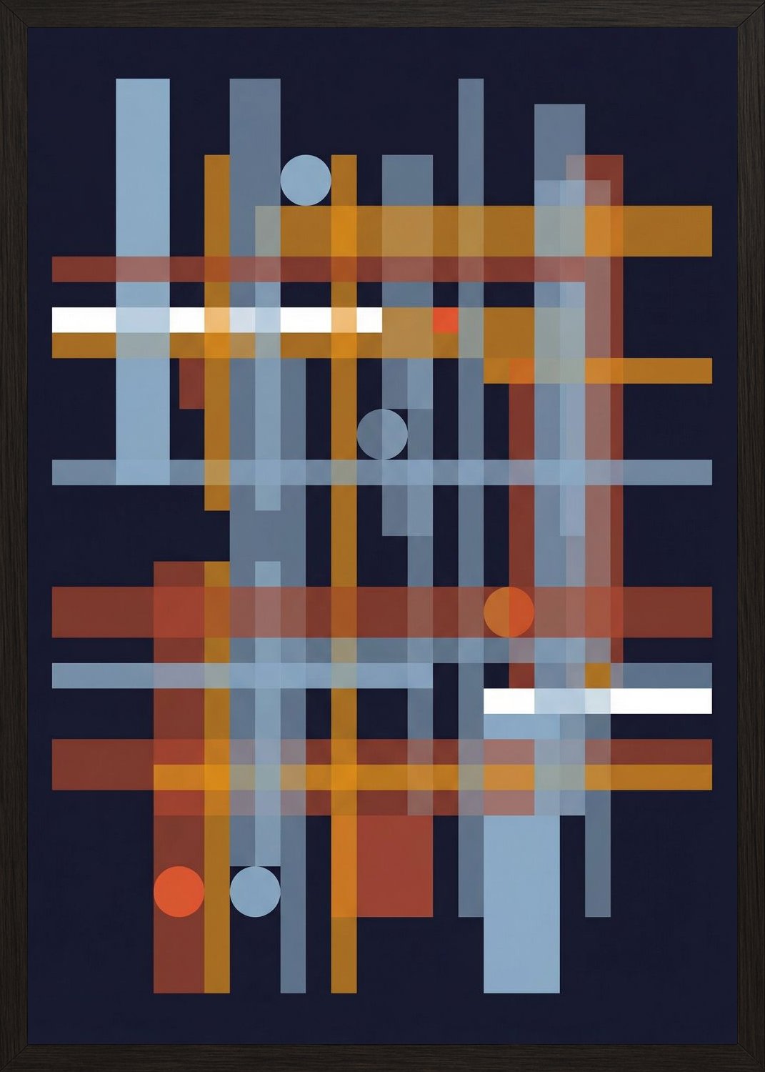 Poster in black frame