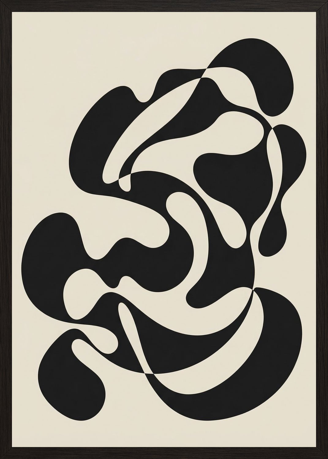 Poster in black frame